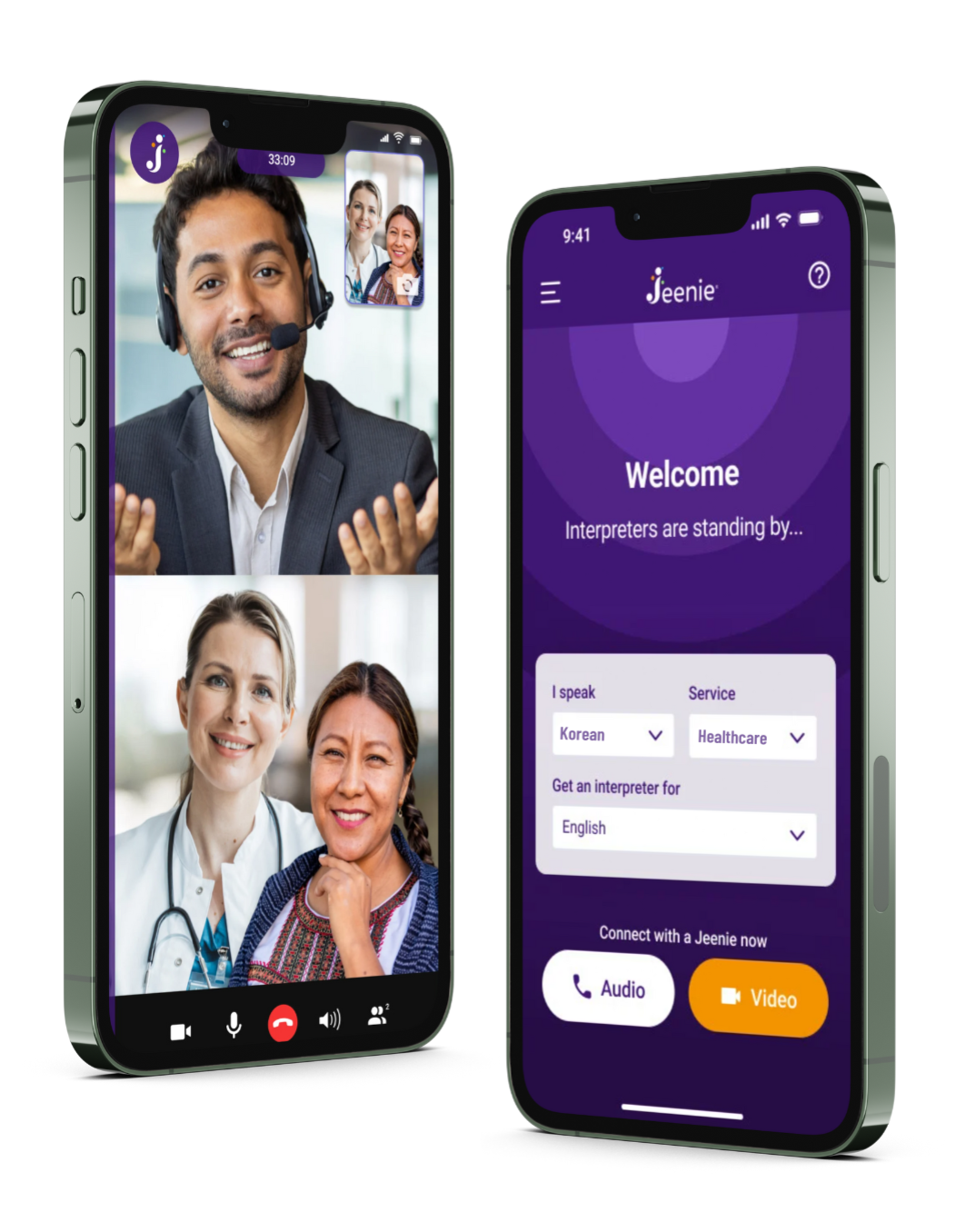 Angled mobiles jeenie live achi interpreter with doctor-ripple-v3